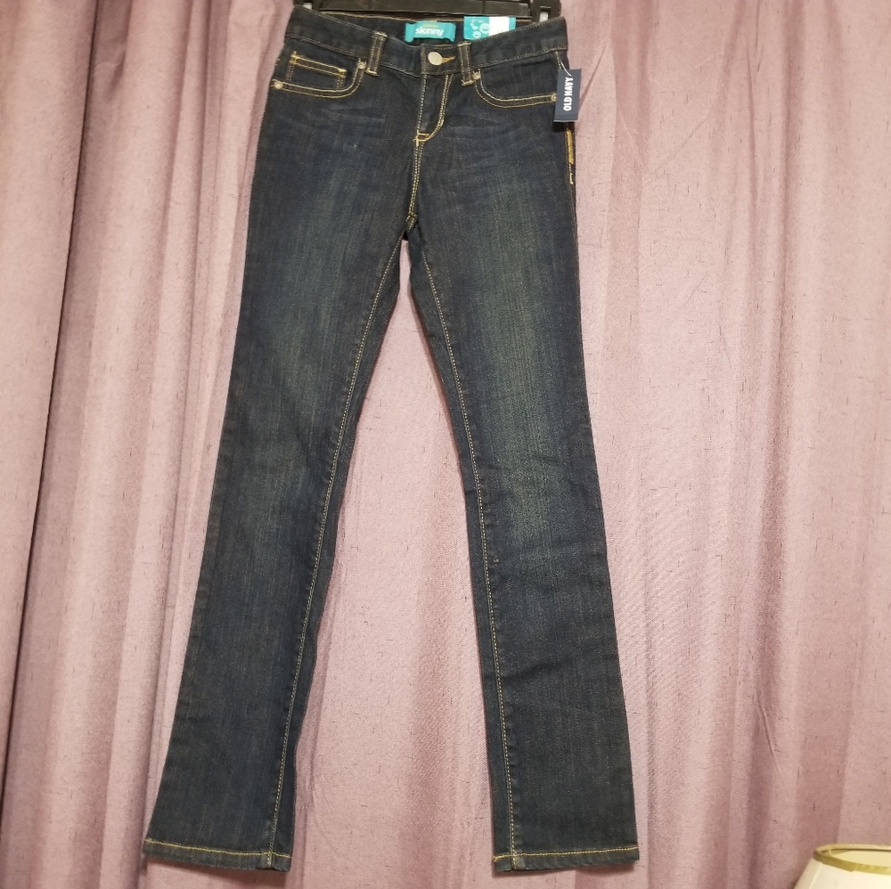 Girls Old Navy dark blue jean